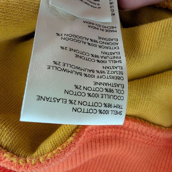 Free People Colorblock Sweatshirt in Orange and Yellow - Picture 9 of 9